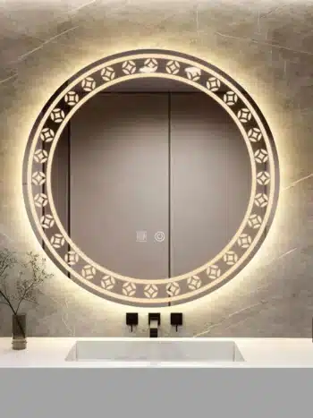 Marta Unique Design LED Mirror - Customizable Dimmable Lighting