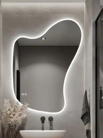Melfa Irregular 3-Color LED Mirror
