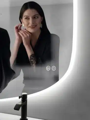 Melfa Irregular 3-Color LED Mirror - Bathroom Mirror | LightMirror.in