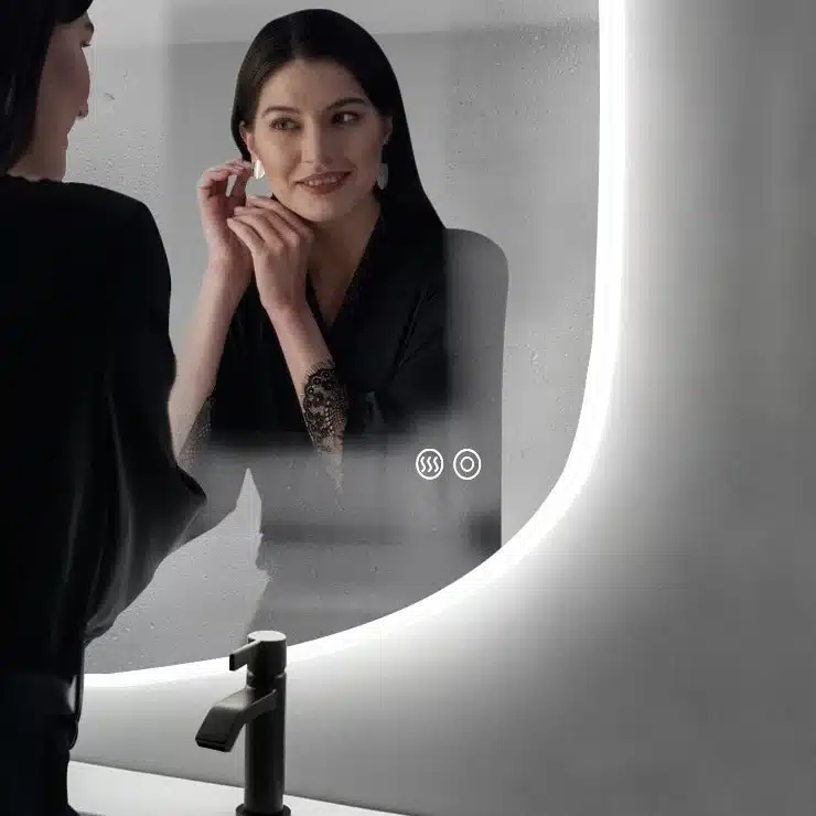 Melfa-Irregular-LED-Mirror-4-1.webp Melfa Irregular 3-Color LED Mirror - Bathroom Mirror | LightMirror.in