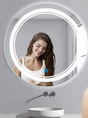 Moon Disc Duo Edged-LED Mirror for Bathroom