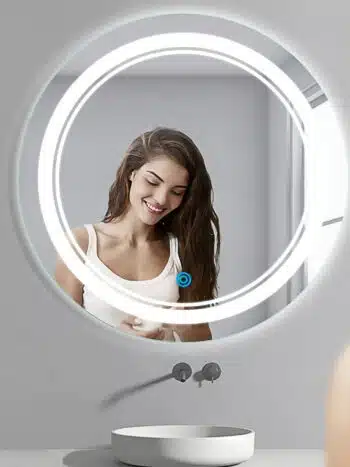 Moon Disc Duo Edged-LED Mirror for Bathroom