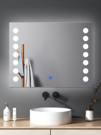 Moongleamilluminateddots Ledbathroommirror Naturalwhitelightrect 1.jpeg | LightMirror.in