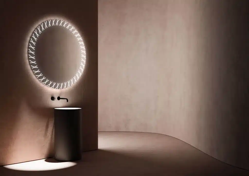 Nafna-Round-LED-Mirror-with-3-LED-Lights-2-1.webp Nafna Round 3-Color LED Mirror - Bathroom Mirror | LightMirror.in