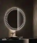 Nafna Round 3-Color LED Mirror