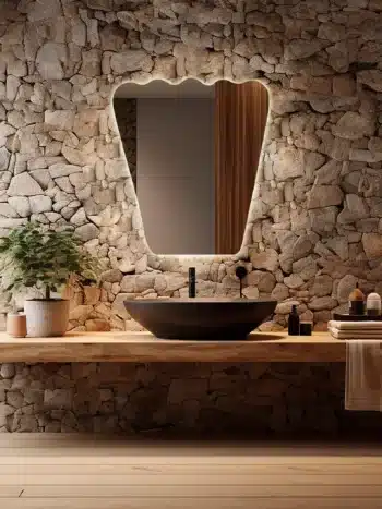 Nicat Irregular Backlit 3-Color LED Mirror