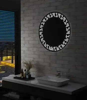 Oakleaf Circular LED Mirror | Dimmable 3-Color Light