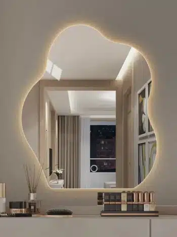 Ocilla Backlit Irregular 3-Color LED Mirror