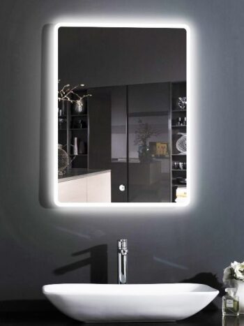 Inches Rectangular Contemporary LED Light Mirror with White Lights – Premium Quality by MW