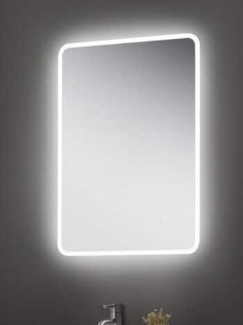 36x24 Inches Rectangular Contemporary LED Light Mirror with White Lights – Premium Quality by MW