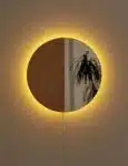 30-Inch Round LED Mirror – Contemporary Warm White Light Mirror