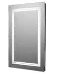 36x24 Inches Rectangular Modern LED Light Mirror with White Lights – Premium Quality by LIGHTMIRROR.IN