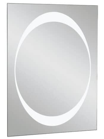 Elegant 24x36 Inch LED Mirror – Vertical Wall Mirror with White Frame