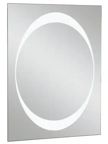 Elegant 24x36 Inch LED Mirror – Vertical Wall Mirror with White Frame