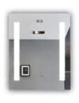 L2 White LED Mirror | Dual Vertical Lights | Touch & Sensor | Lightmirror.in
