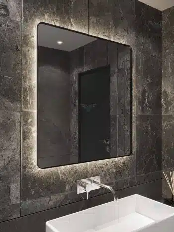 BlackWarm 30 LED Mirror | Philips LED | Lightmirror.in