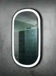 black frame oblong outer frosted  design