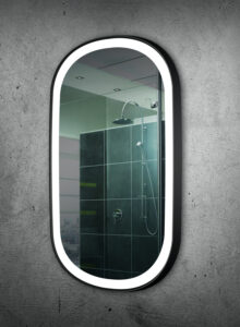black frame oblong outer frosted design