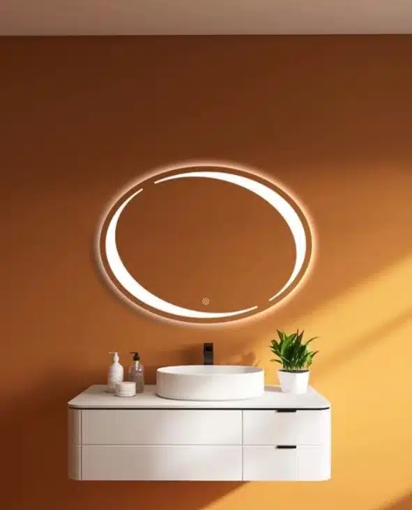 Purini-Oval-LED-mirror-2-1.webp Purini Oval LED Mirror - Dimmable Touch Sensor Vanity Mirror