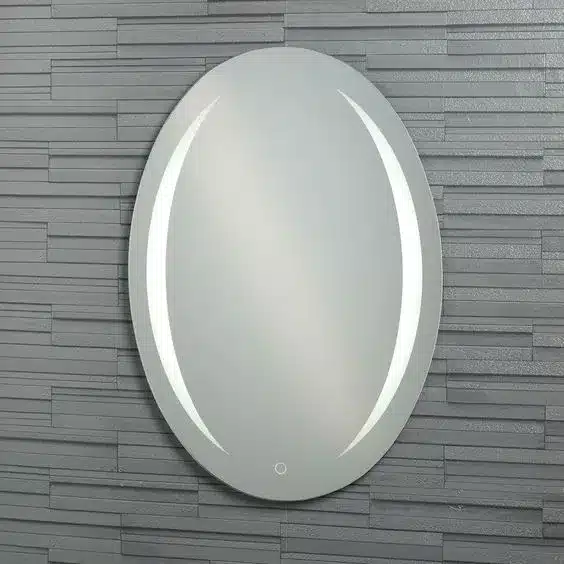 Purini-Oval-LED-mirror-4-1.webp Purini Oval LED Mirror - Dimmable Touch Sensor Vanity Mirror - light mirror | LightMirror.in