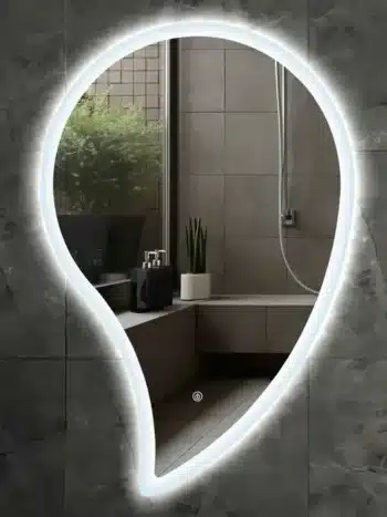 Raindrop Irregular 3-Color LED Mirror