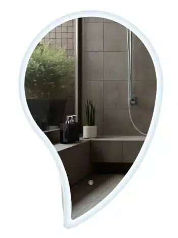 Raindrop Irregular 3-Color LED Mirror - Bathroom Mirror | LightMirror.in