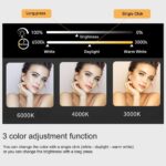 Round Spiral Front-Lit LED Bathroom Mirror with Touch Sensor