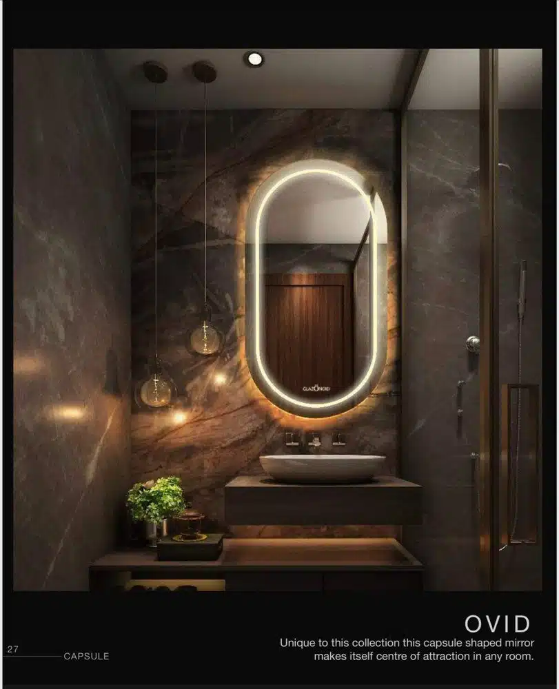 Senta Frameless Capsule 3-Color LED Mirror