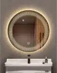 Sirius Round LED Bathroom Mirror (3 Color LEDs, Dimmable Touch)
