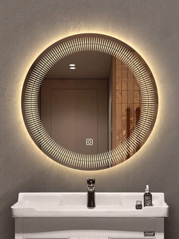 Sirius Round LED Bathroom Mirror (3 Color LEDs, Dimmable Touch)