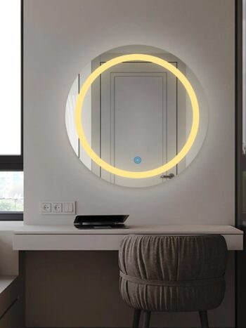 Sundiscbordertwin Ledmirror Warmlight Roundcopy 1.jpeg | LightMirror.in