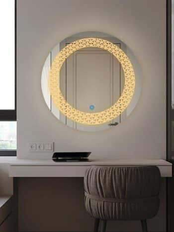 Sundiscgearsenclosed Ledbathroommirror Warmwhitelight Round03copy 1.jpeg | LightMirror.in