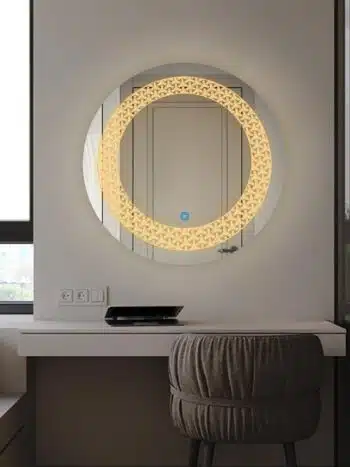 Sundiscgearsenclosed Ledbathroommirror Warmwhitelight Round03copy 1.jpeg | LightMirror.in