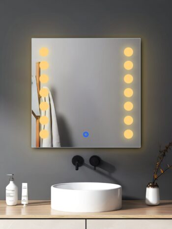 Hollywood Style LED Bathroom Mirror with Side Bulb Lighting