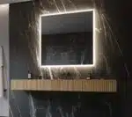 Taft Square LED Mirror | Dimmable Lighting