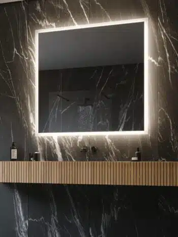 Taft Square LED Mirror | Dimmable Lighting