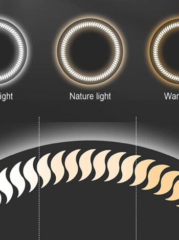 Sunshine Round LED Bathroom Mirror (3 Lights) | Dimmable - Bathroom Mirror | LightMirror.in