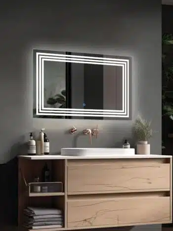 Crystal View LED Mirror | optional Light
