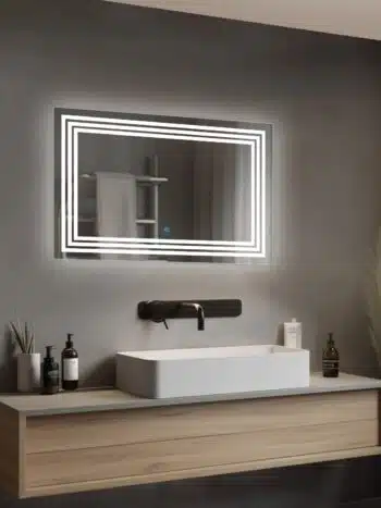Trioconnectmoonstrip Rectangularledbathroommirror Naturalwhitelight03 1.jpeg | LightMirror.in