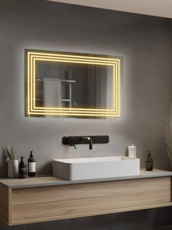 Trioconnectsunstrip Rectangularledbathroommirror Naturalwhitelight03 1.jpeg | LightMirror.in