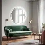 Premium Circular LED Bathroom Mirror with Glow Ring