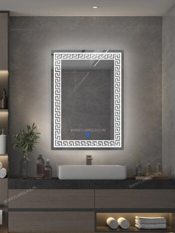 Zigzagconnectmoonglow Ledmirror Naturalwhitelight Rectangular01copy 1.jpeg | LightMirror.in