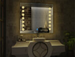 Hollywood Style LED Bathroom Mirror with Side Bulb Lighting