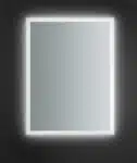 Rectangular Contemporary LED Light Mirror with Touch Sensor – White Lights by MW