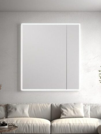 Frameless Rectangle LED Bathroom Mirror - Uncategorized | LightMirror.in