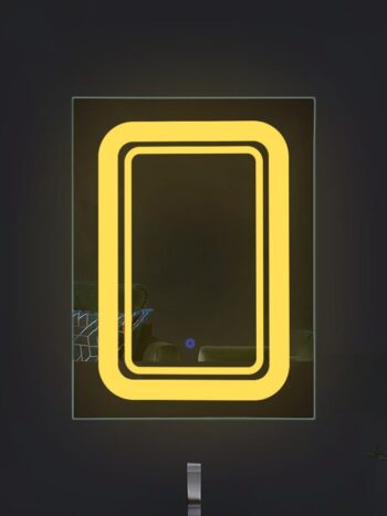 Dual Color Duo Glow LED Mirror for Bathroom - Rectangular