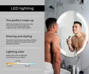 LED light mirrors for easy and flawless grooming