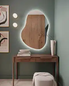 Dimmable LED light mirrors enhancing daily life with adjustable lighting for grooming, skincare, and ambiance.