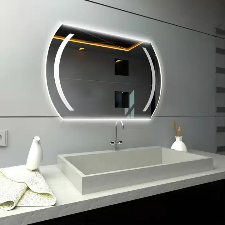 Stylish LED light mirrors offering perfect lighting for grooming and home decor.