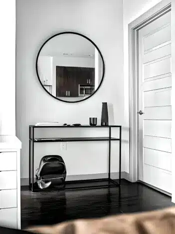 Onyx Round Metal Mirror - Anodized & Matte Finish
